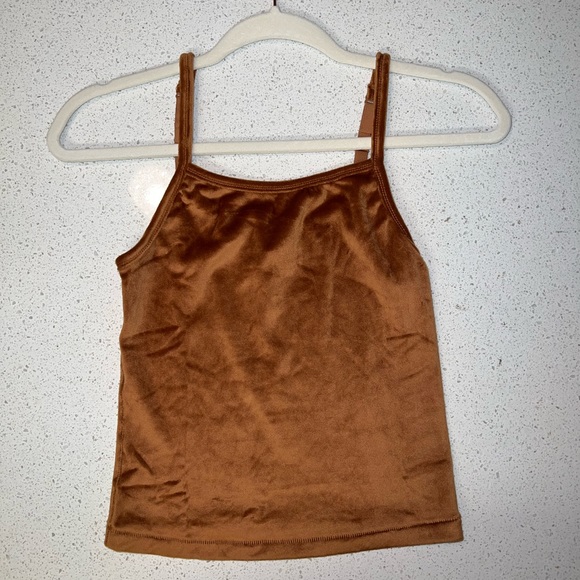 SKIMS VELOUR CAMI COPPER